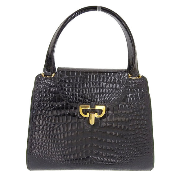 Gucci Italian made all crocodile gold hardware flap - Picture 1 of 7